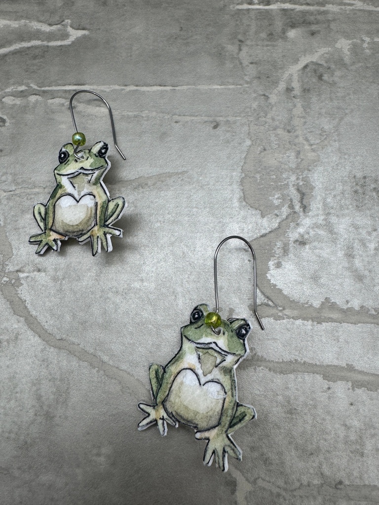 Jennifer Schroeder- Frog Earrings