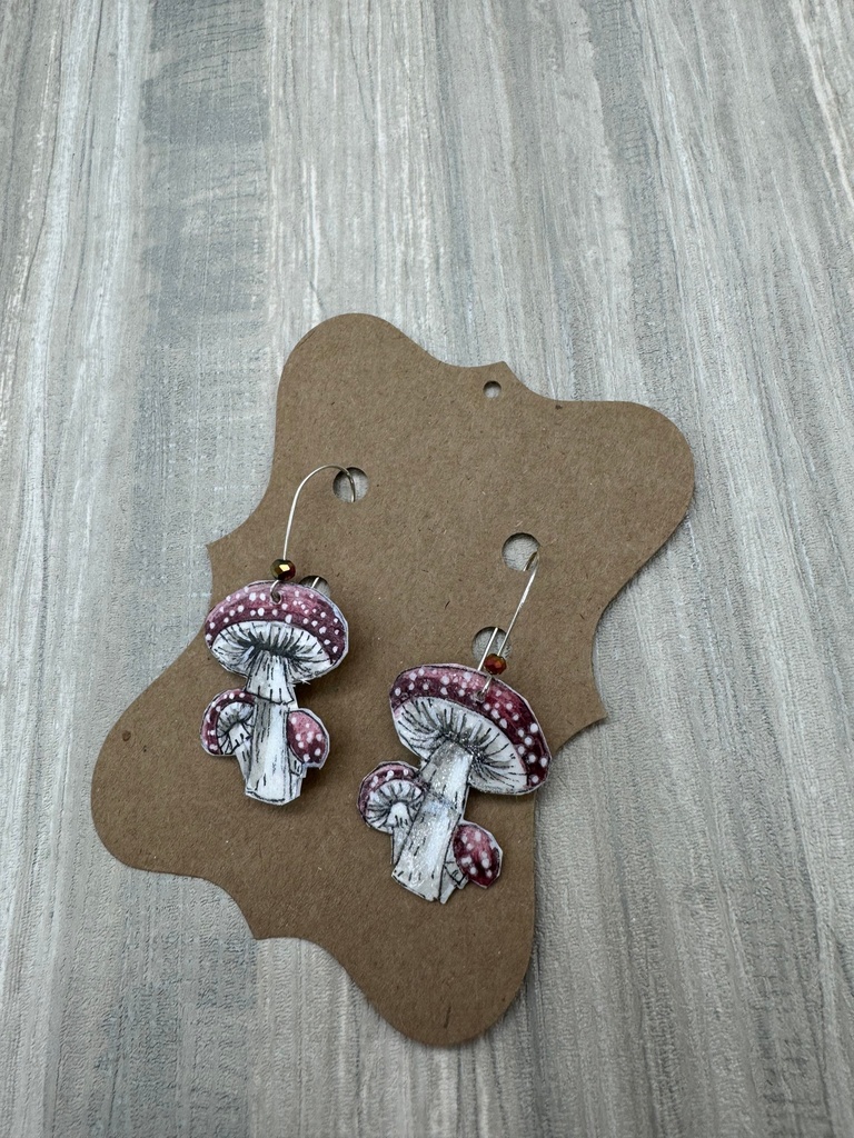 Jennifer Schroeder- Mushroom Earrings