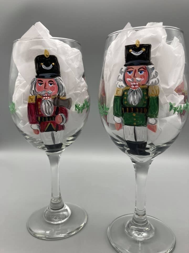 Jennifer Schroeder- Nutcracker Wine Glass