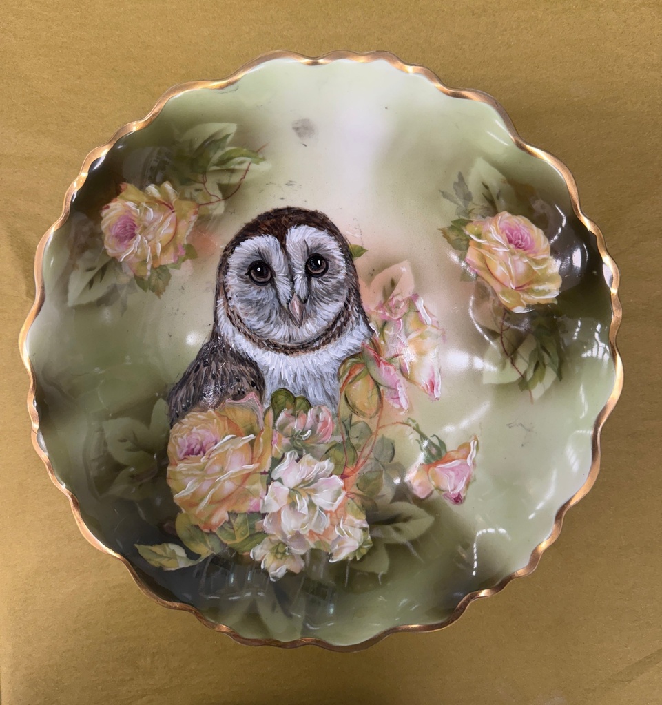 Jennifer Schroeder- Vintage Owl Bowl