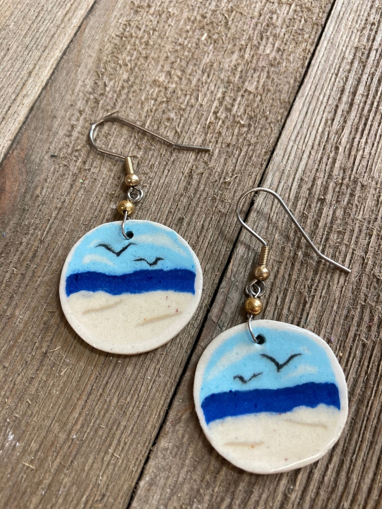 Julia Dorsey- Porcelain Beach Earrings