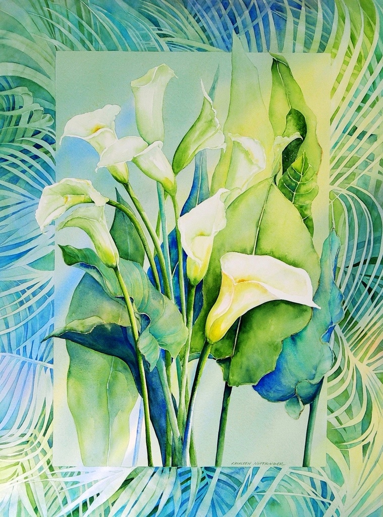 Kathleen Noffsinger - Callas and Palms Artist Proof