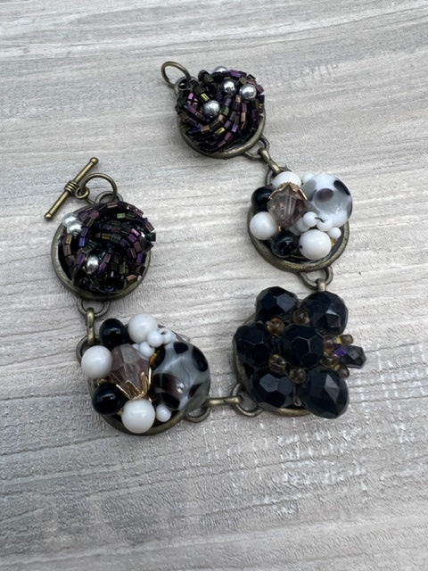 Pat Whitlow -Vintage Dark Bracelet Brass