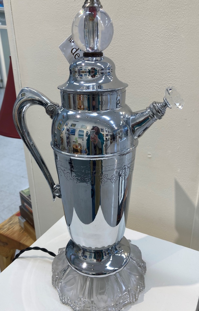 Timothy Dooley- 1930 Cocktail Shaker Lamp