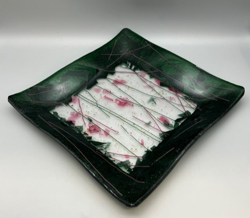 [IU0033] Irene Ultee- Square Fused Glass Plate