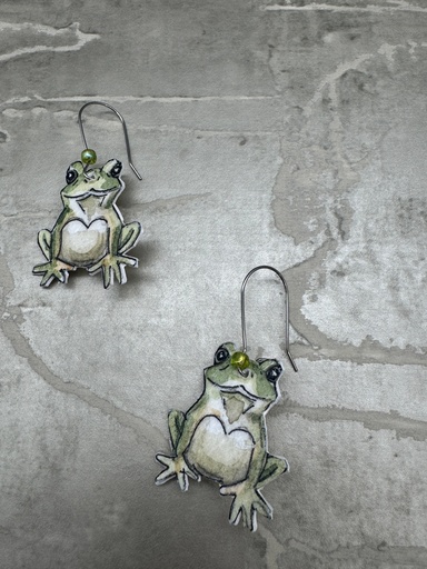 [JAS02] Jennifer Schroeder- Frog Earrings