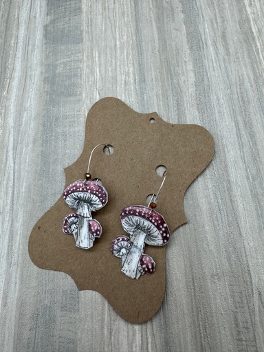 [JAS05] Jennifer Schroeder- Mushroom Earrings