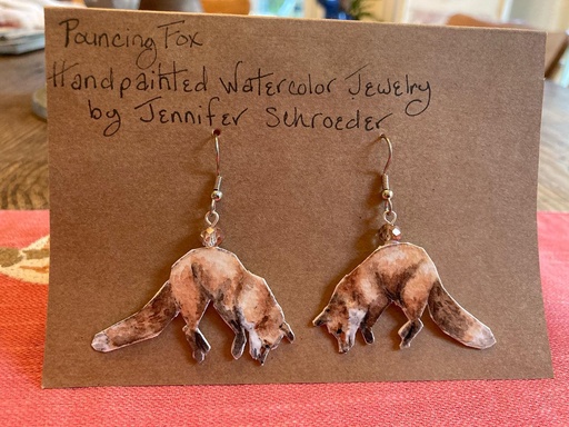 [MSJS-04] Jennifer Schroeder- Pouncing Fox Earrings