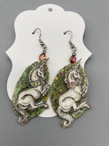 [JAS-15] Jennifer Schroeder- Unicorn Earrings