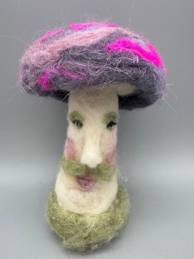 [JAS-010] Jennifer Schroeder-Felted Face Mushroom