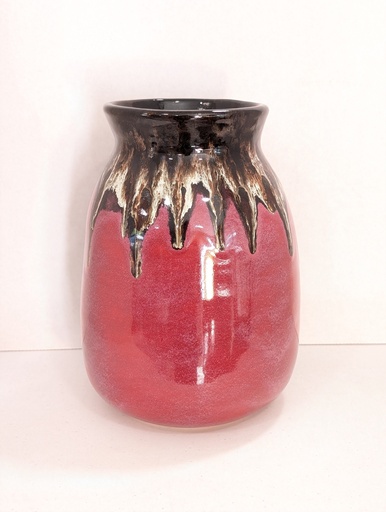 [FIRED-JDP08] Julia Dorsey - Frosted Cranberry Vase