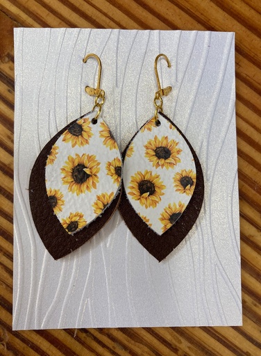 [LA061] Lesley Atkinson - Sunflower Earrings