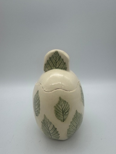 [LB067] Linda Brent- Leaf Covered Container