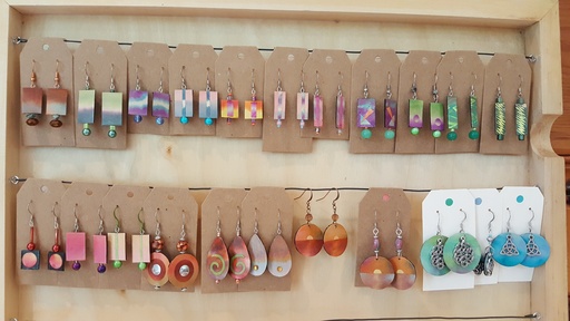 [MBE-02] Mo Bennett- Paper Collage Earrings