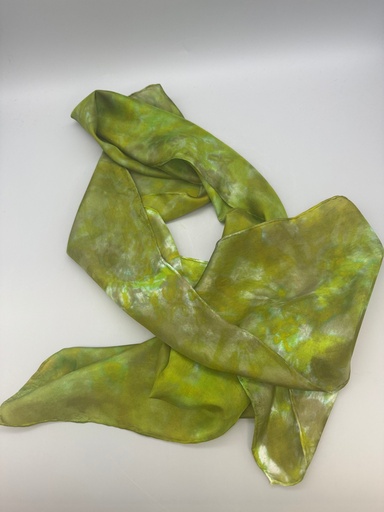 [RG022] Robin Grabinska- Green Silk Scarf