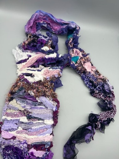 [SCA013] Sally Cooney Anderson-Purple Scarf