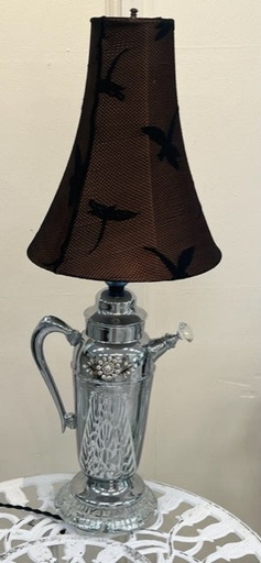 [TD084] Timothy Dooley-Vintage Cocktail Shaker Lamp