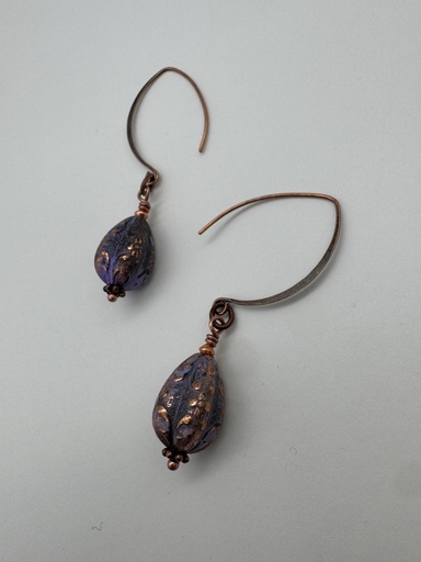 [DB08] Denise Bush-Copper Dangle Earrings