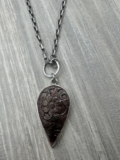 [DB033] Denise Bush-Flower Clay Necklace