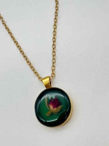 [DB07] Denise Bush-Rose Pendant Necklace