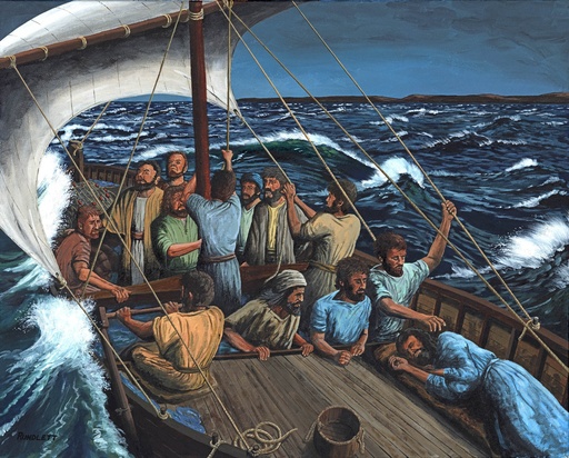 [DR083] Dennis Rundlett - Luke 8:24 Giclee